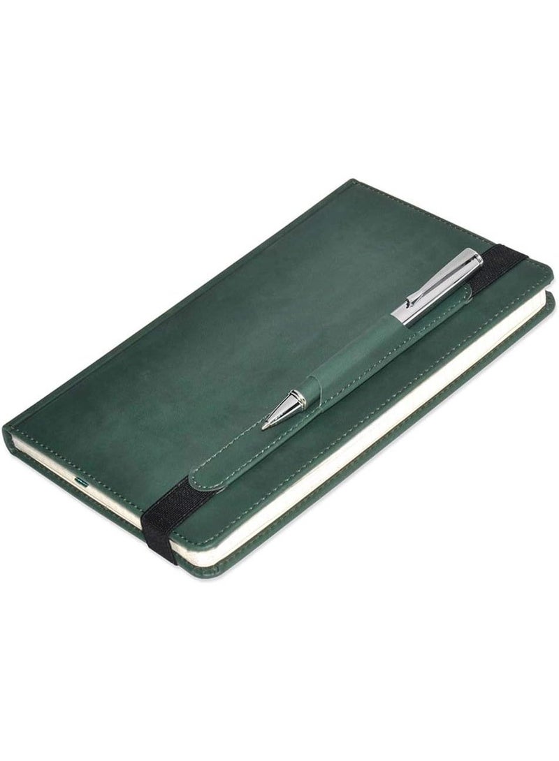 FIS 120-Sheets FIS Executive Notebook Italian PU 5mm Square, 13x21cm, Green - FSNBEX5M1321GR - Image 1